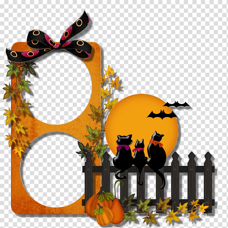 Halloween Frames Pumpkin , Halloween transparent background PNG clipart