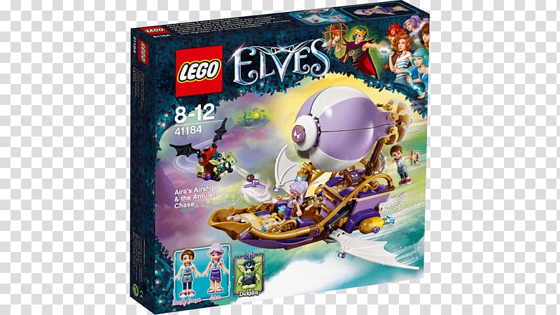 Lego Elves LEGO 41184 Elves Aira's Airship & the Amulet Chase Toy Lego minifigure, toy transparent background PNG clipart