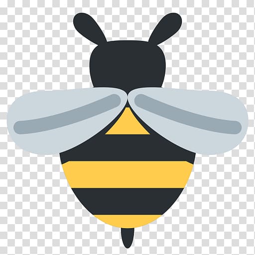 Honey bee Emoji Keeping Bees Bumblebee, drink honey bees transparent background PNG clipart