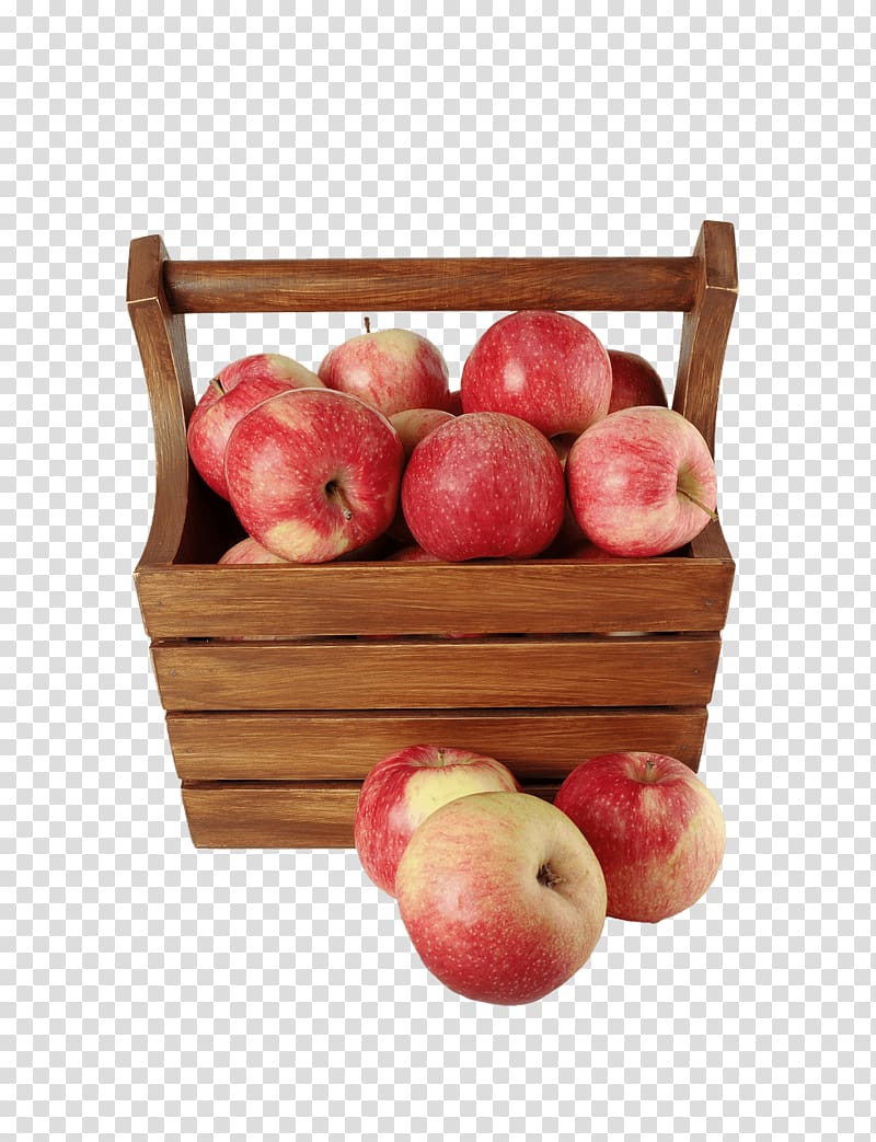 wooden container with apples, Appels In Wooden Case transparent background PNG clipart