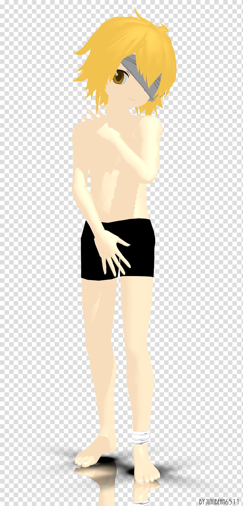 MikuMikuDance Vocaloid Kagamine Rin/Len Oliver, mmd shorts transparent background PNG clipart