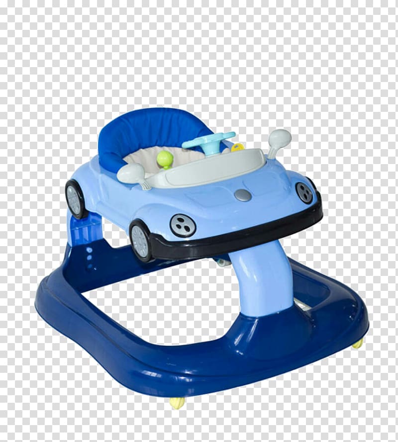 Car Diaper Baby walker Infant, Blue mini car walker transparent background PNG clipart