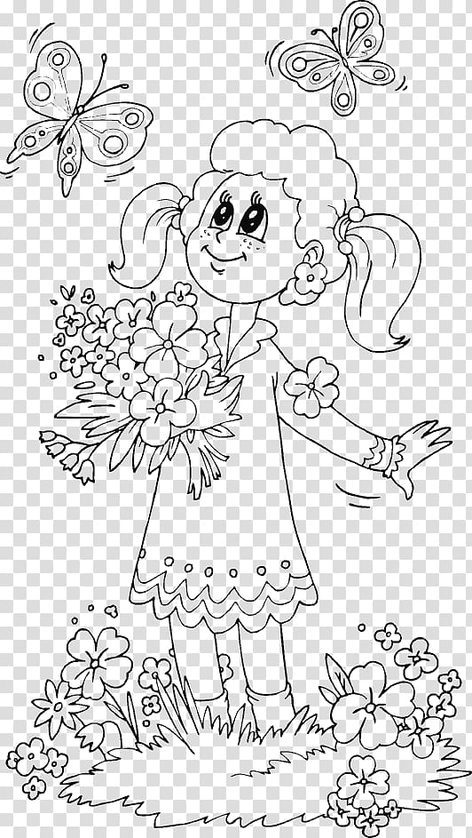 Coloring book Child Drawing Adult Page, child transparent background PNG clipart