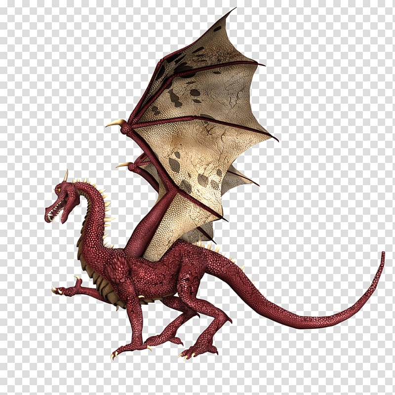 red dragon , Dragon Red and Brown Wings transparent background PNG clipart