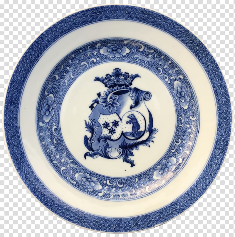 Chinese export porcelain Blue and white pottery Chinese ceramics Kraak ware, qian transparent background PNG clipart