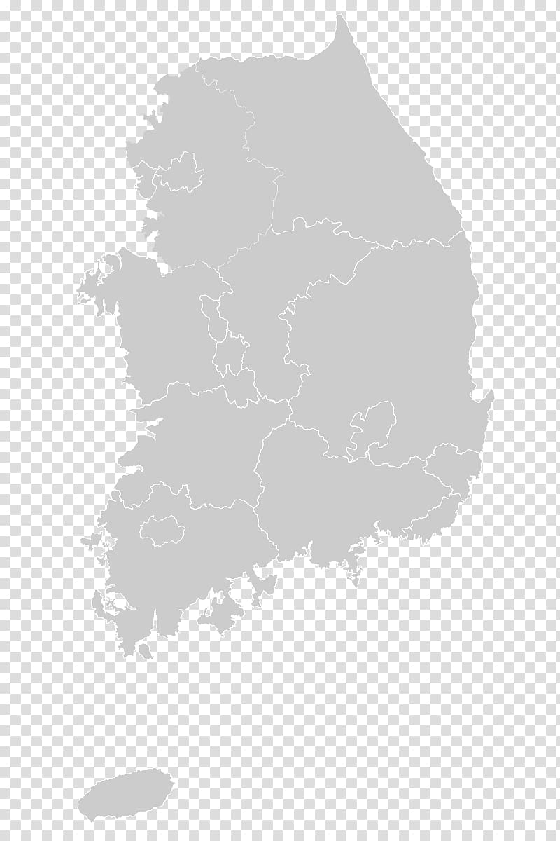 South Korean presidential election, 2017 Map, korean transparent background PNG clipart