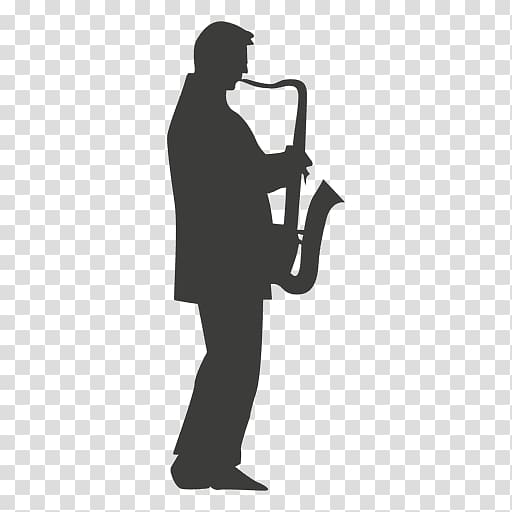 Silhouette Saxophone Trumpet, Saxophone transparent background PNG clipart