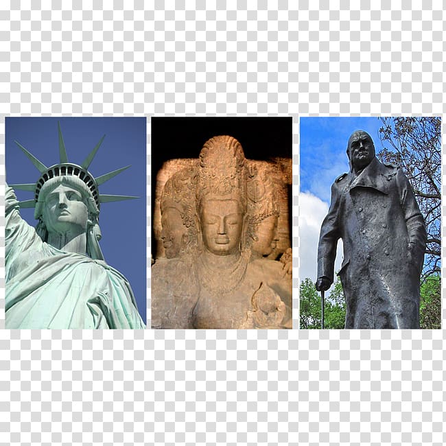 Statue of Liberty Elephanta Caves Statue of Winston Churchill World Heritage Site, national day of li hui transparent background PNG clipart