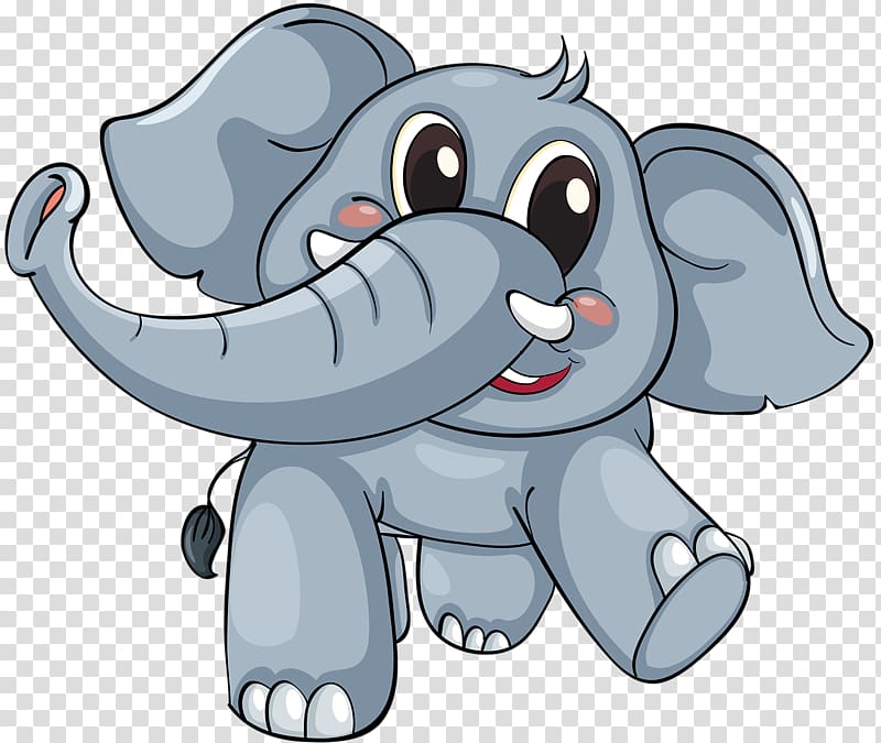 Elephant Cartoon , elephant transparent background PNG clipart