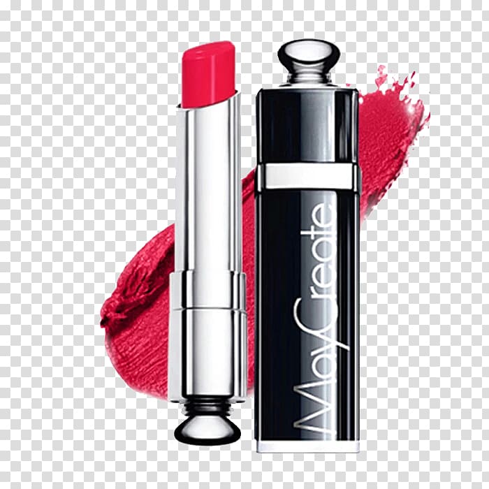 Lipstick Lip balm Cosmetics Make-up artist, Bright lipstick charm transparent background PNG clipart
