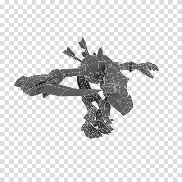 Low poly 3D computer graphics Character Figurine Murder, zombie 2d transparent background PNG clipart