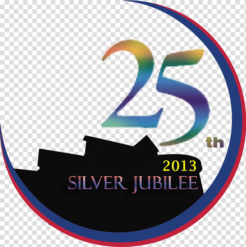 Logo Brand Silver Jubilee Font, silver transparent background PNG clipart
