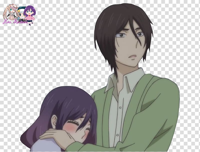 Anime Asuma Sarutobi Kiss Him, Not Me Manga, Anime kiss transparent background PNG clipart