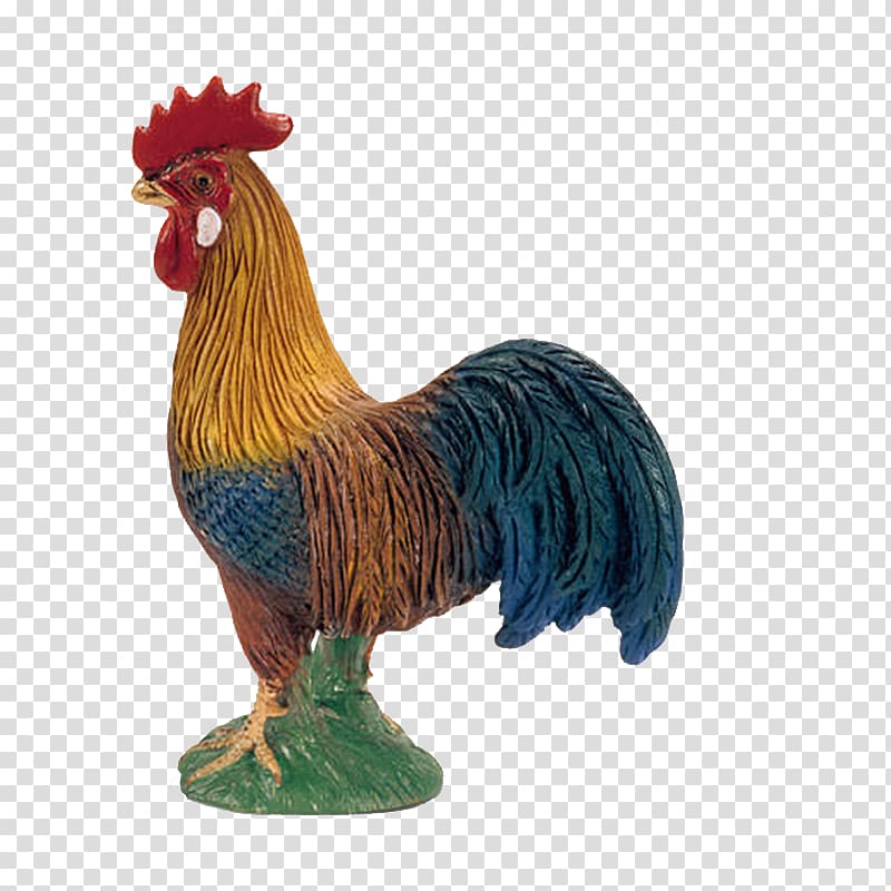 Schleich Cattle The Spinning Top Rooster Chicken, colorful toys transparent background PNG clipart