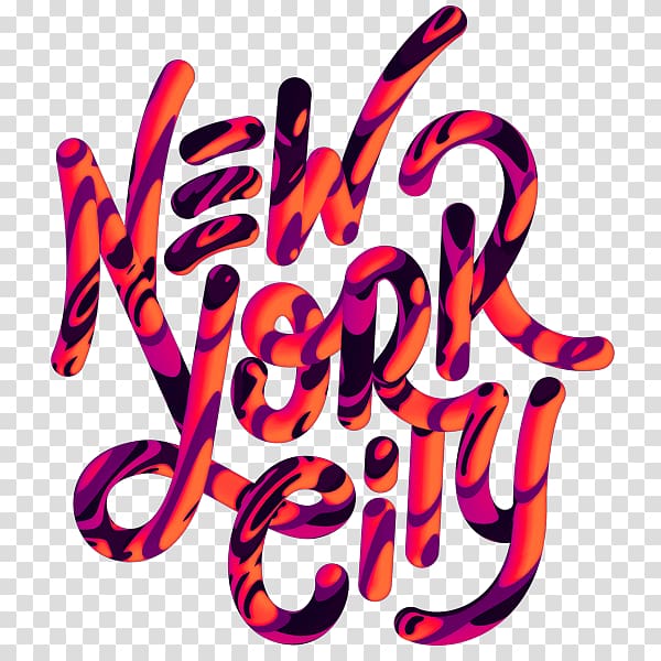 Typography New York City Typeface Calligraphy Font, others transparent background PNG clipart