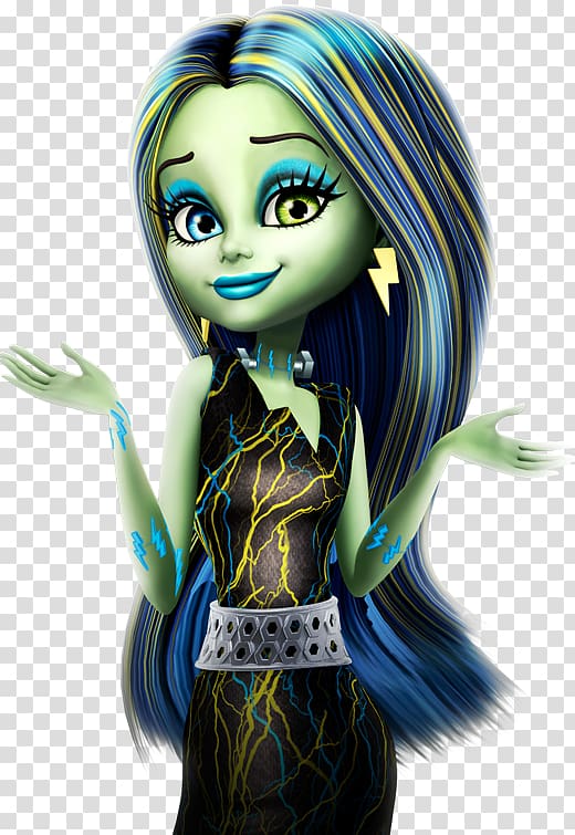 Monster High: Freaky Fusion Frankie Stein Doll Toy, doll transparent background PNG clipart