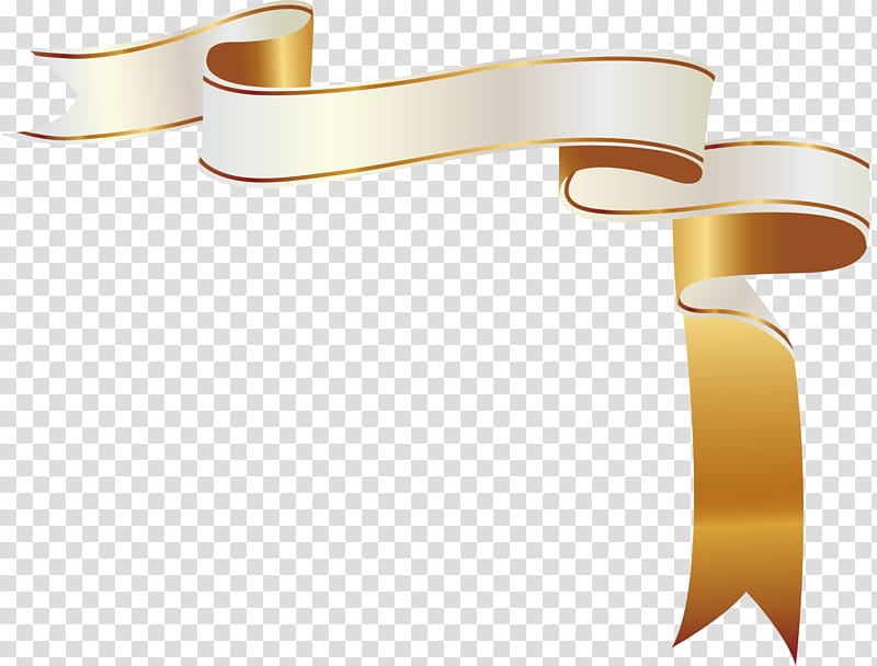 the golden ribbon label atmosphere transparent background PNG clipart