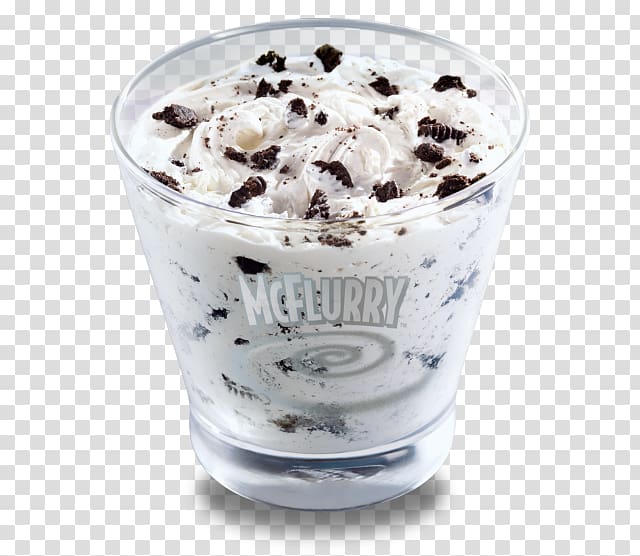 Ice cream McDonald's McFlurry with Oreo Cookies Biscuits, ice cream transparent background PNG clipart