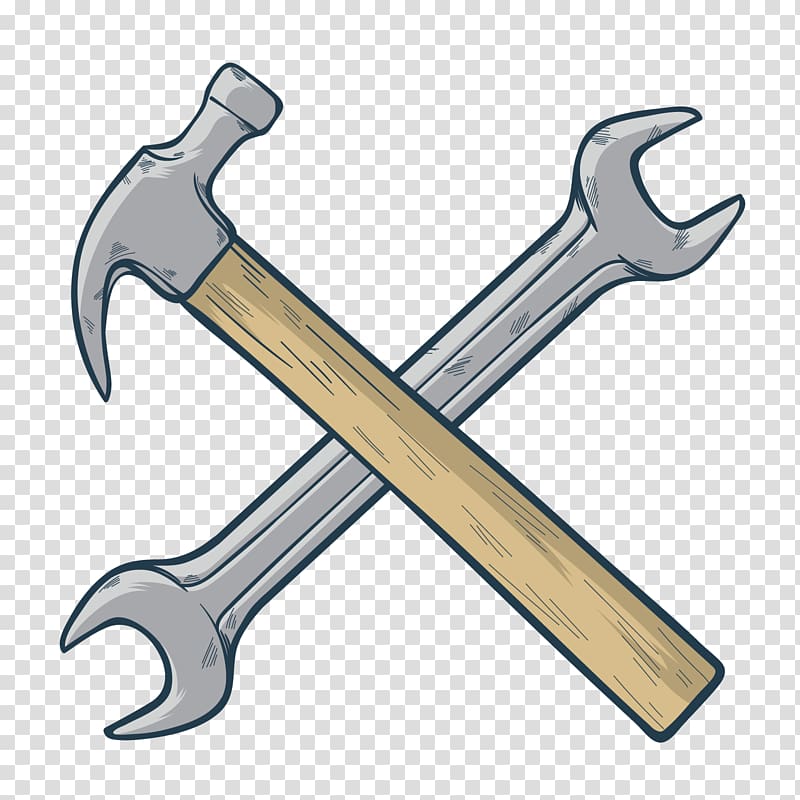 Adjustable spanner BTS Hammer, wood hammer transparent background PNG clipart