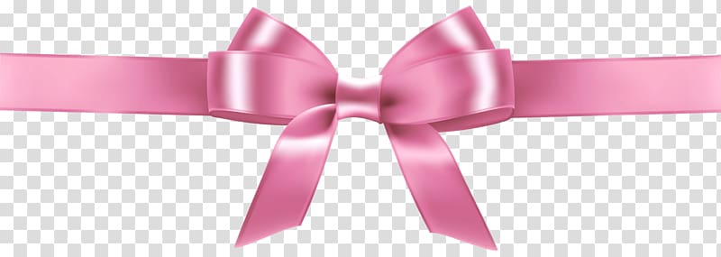 Pink ribbon Awareness ribbon Breast cancer , pink bow transparent background PNG clipart