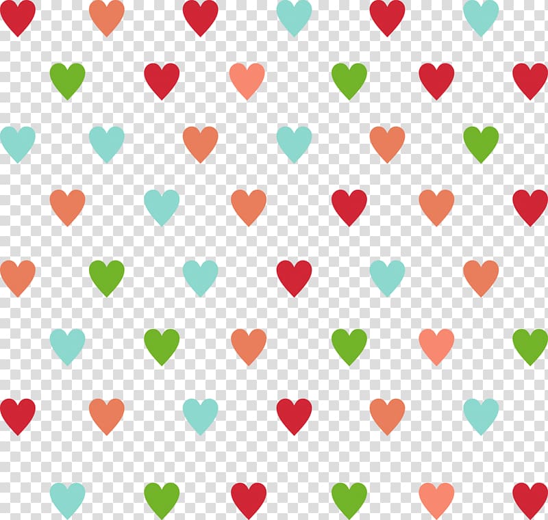 multicolored hearts , Love Shading transparent background PNG clipart
