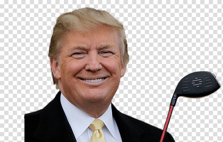 Donald Trump, Donald Trump Playing Golf transparent background PNG clipart
