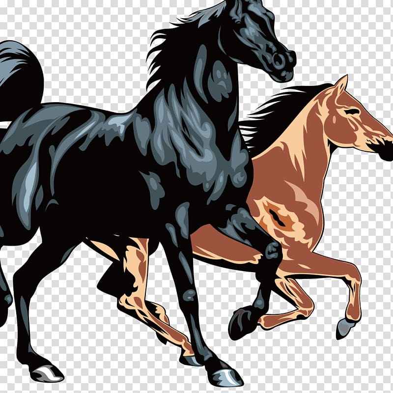 Horse Equestrianism , Creative dark horse transparent background PNG clipart