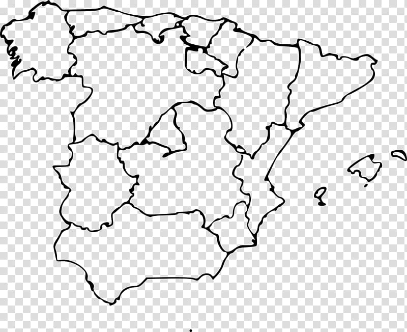 Spain Blank map Geography , map transparent background PNG clipart