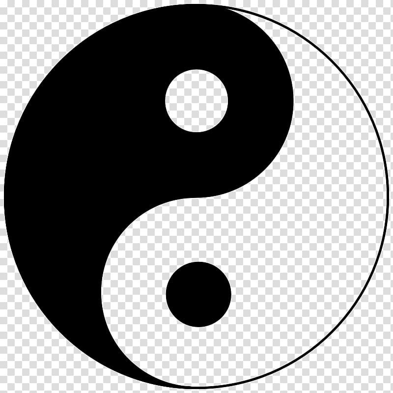 Yin and yang Taijitu Symbol Dialectical monism , yin yang transparent background PNG clipart