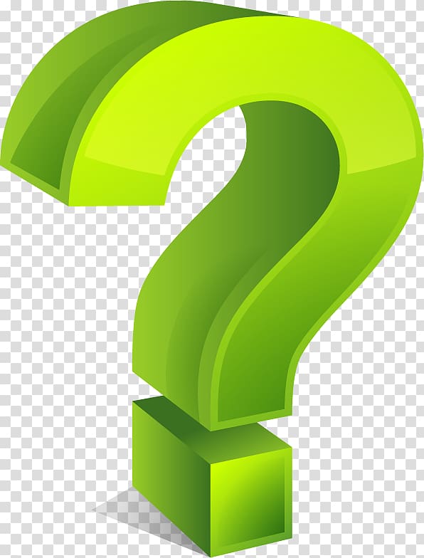 green 3D question mark symbol, Question mark , Question mark transparent background PNG clipart