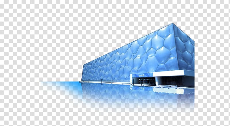 Beijing National Aquatics Center Beijing National Stadium CCTV Headquarters Architecture, Water Cube transparent background PNG clipart