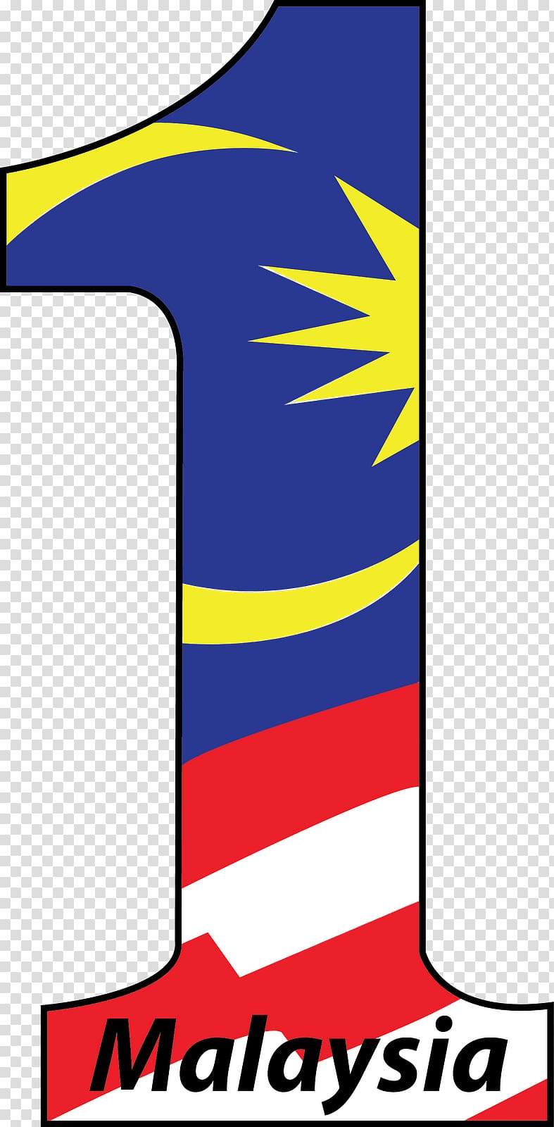 1Malaysia Logo Sarawak Government of Malaysia, nombor transparent background PNG clipart