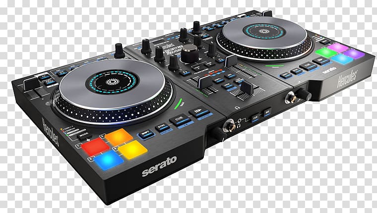 DJ controller Disc jockey Scratch Live DJ mixer Hercules DJ Control Jogvision, cdj transparent background PNG clipart