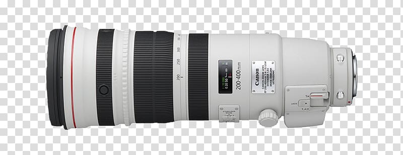 Canon EF lens mount Canon EOS Canon EF Tele Zoom 200, 400mm F/4L IS USM Extender Camera lens Canon EF 200–400mm lens, Lenses For Slr And Dslr Cameras transparent background PNG clipart