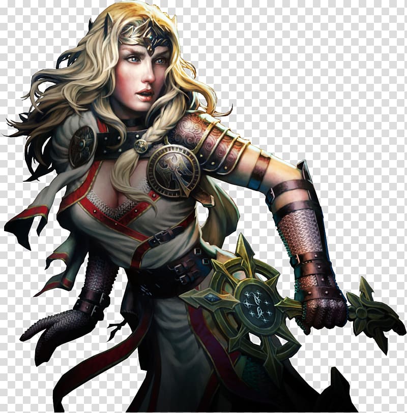 Neverwinter Dungeons & Dragons Cleric Female, fantasy women transparent background PNG clipart