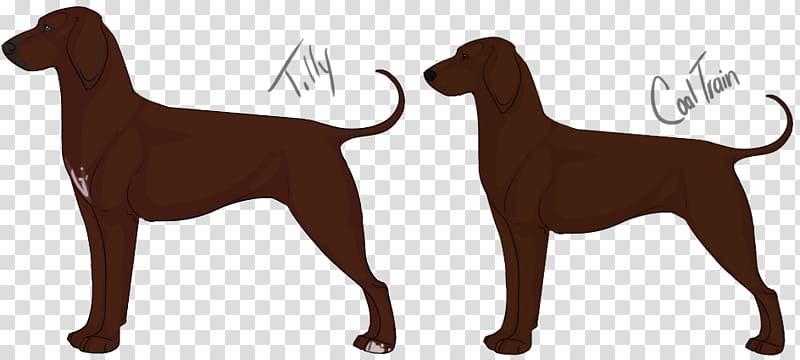 Dog breed Animal, Redbone Coonhound transparent background PNG clipart