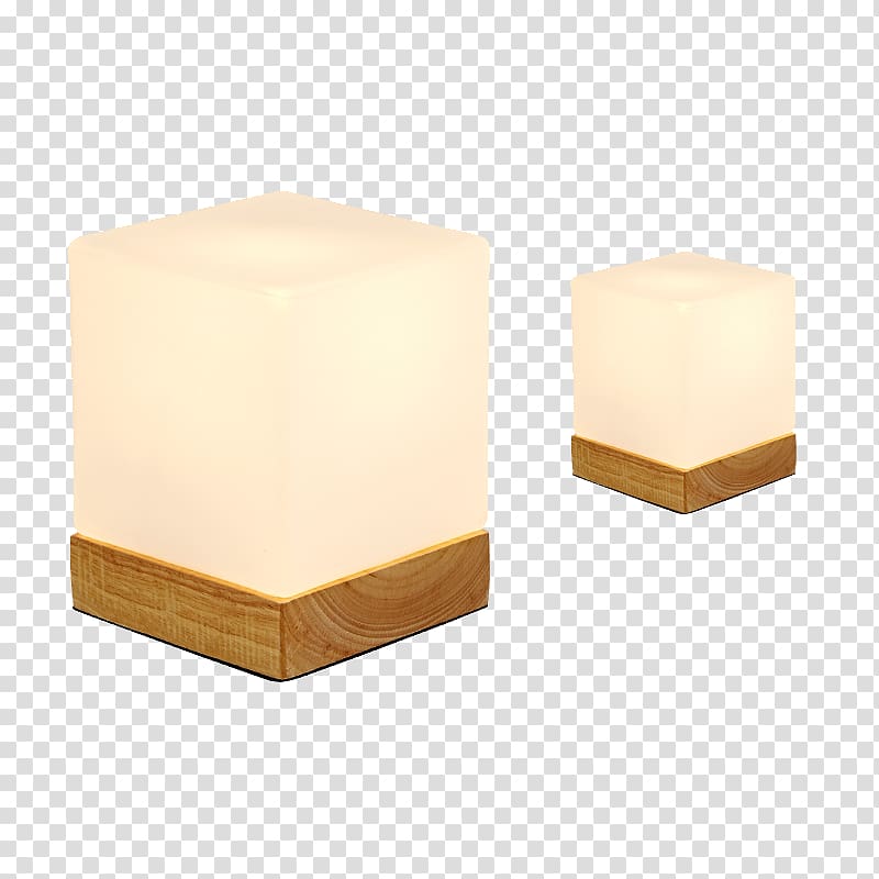 Wax Lighting Flameless candles, Two simple table lamp transparent background PNG clipart