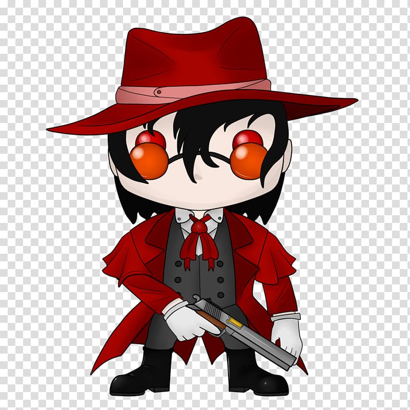 Alucard Hellsing Van Helsing Seras Victoria Funko, Chibi transparent background PNG clipart