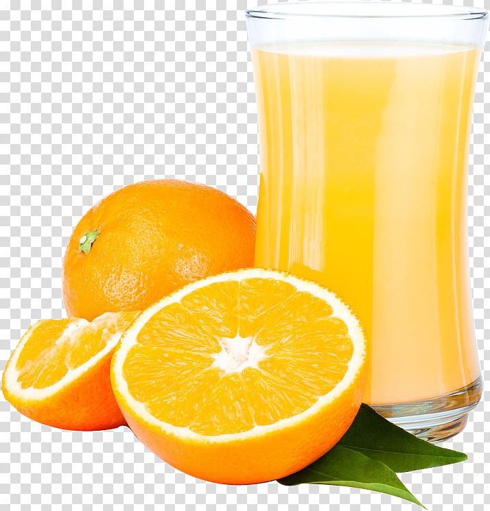 orange juice with sliced orange fruits, Orange juice Grapefruit juice Glass, cold drink,Drink transparent background PNG clipart