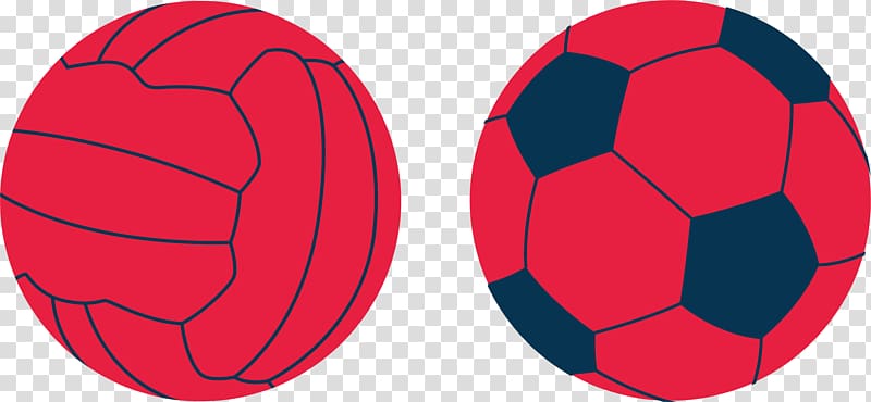 Football Red, football material transparent background PNG clipart