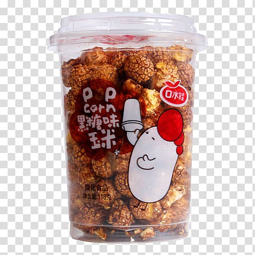 Baby food Popcorn Saliva, Brown Sugar flavor popcorn transparent background PNG clipart