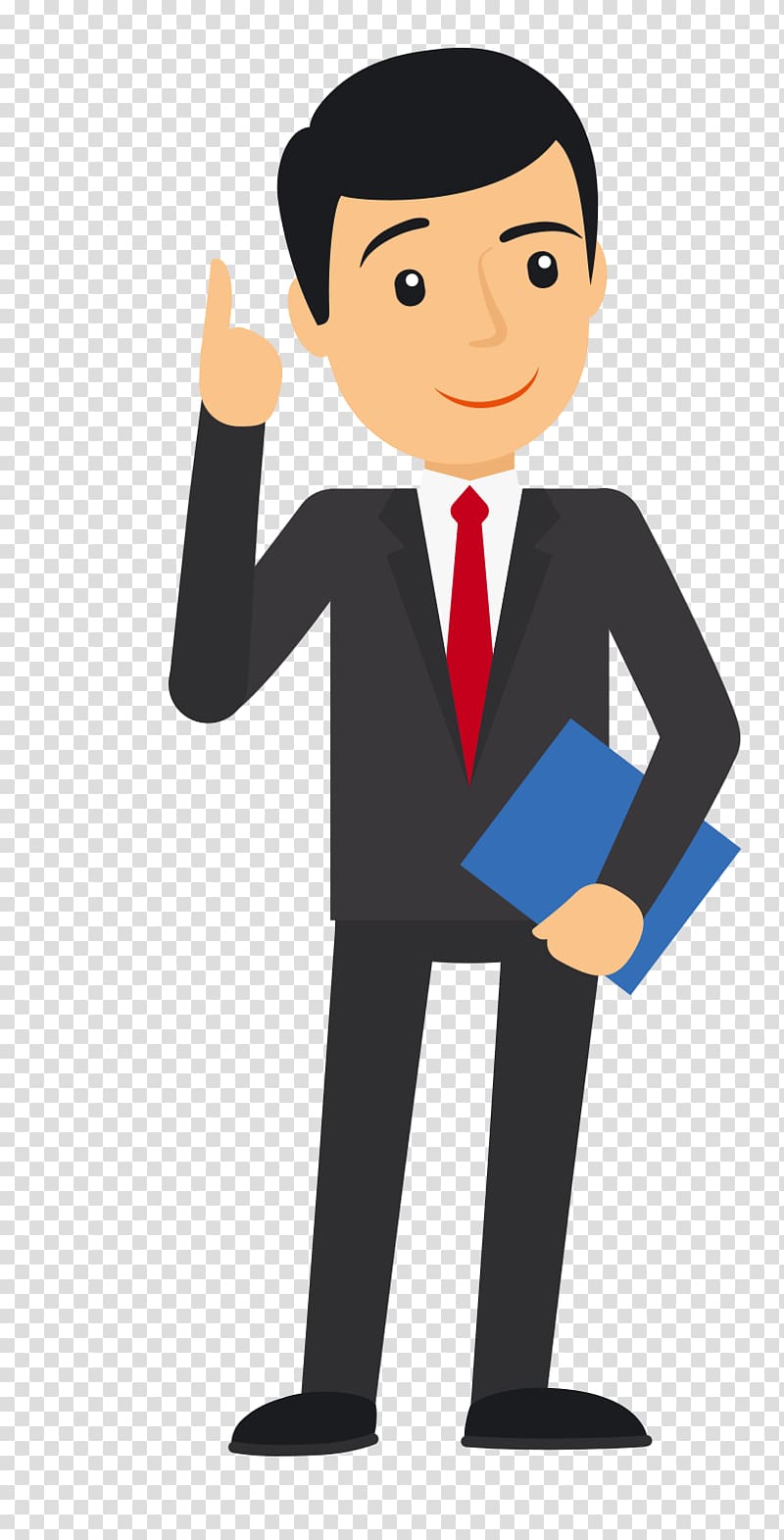 Businessperson Diagram Illustration, white collar man transparent background PNG clipart