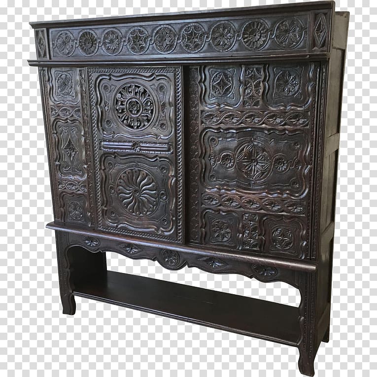 Buffets & Sideboards Antique Bookcase Drawer Cupboard, antique transparent background PNG clipart