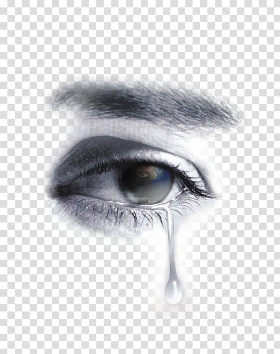 person's eye painting, Tears Sadness Eye BTS, Watering eyes transparent background PNG clipart