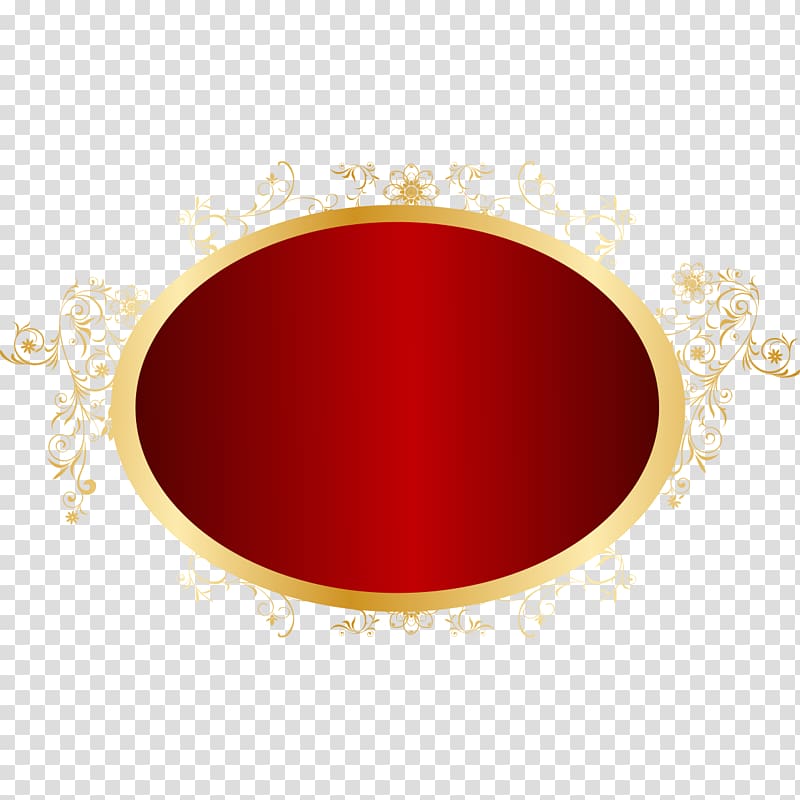 Circle Pattern, Crimson bronze mirror decoration transparent background PNG clipart