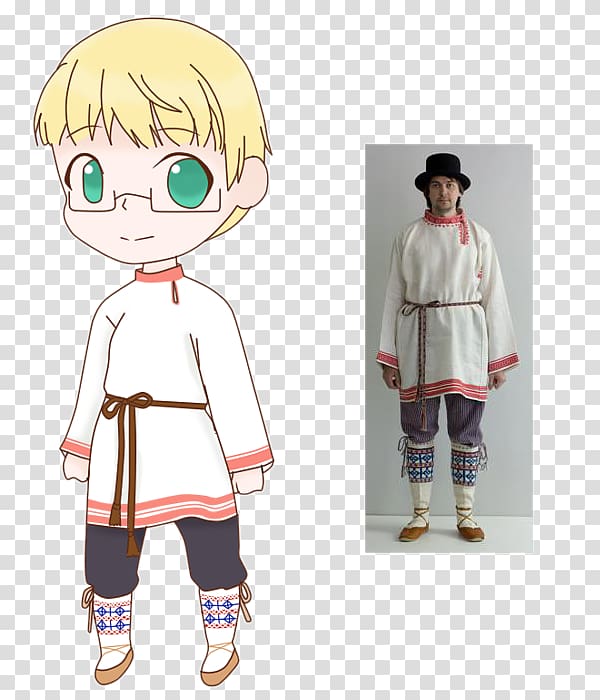 Costume Cartoon Uniform Character, Traditional clothes transparent background PNG clipart