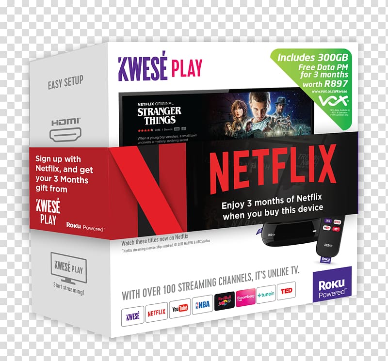 Roku South Africa Kwesé Sports Streaming media Digital media player, 3d Spectra Technologies Llp transparent background PNG clipart
