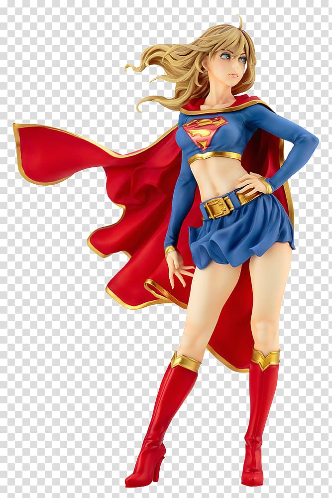 Kara Zor-El Supergirl Bishoujo Statue Bishōjo 1/7 Scale DC Comics Bishoujo Supergirl Returns PVC Action & Toy Figures, dc comics transparent background PNG clipart