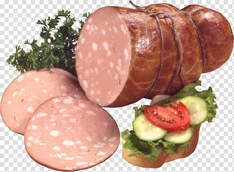 Sausage Hot dog Bacon Ham Breakfast, Ham transparent background PNG clipart