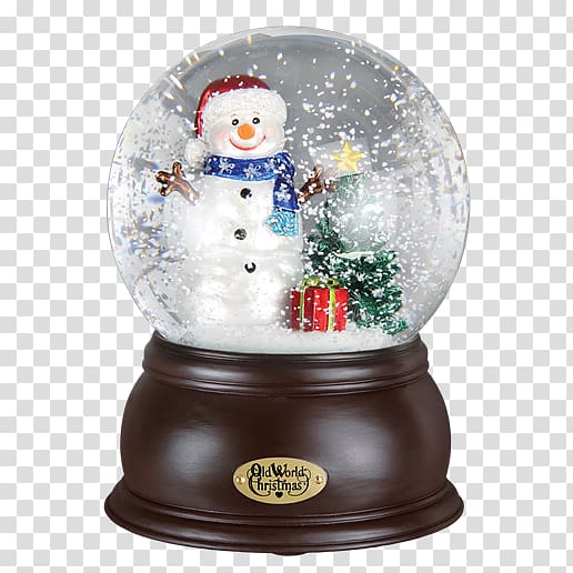 Christmas ornament Snow Globes Snowman Santa Claus, christmas transparent background PNG clipart